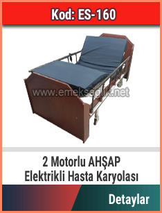 Ev Tipi Ahşap Hasta Karyolası