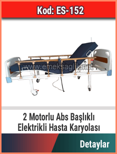 Abs Başlıklı 2 Motorlu Hasta Karyolası