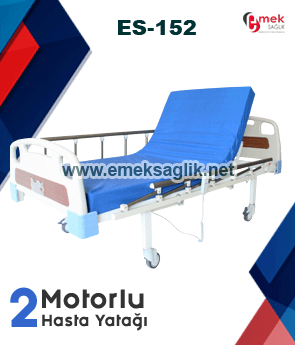 2 motorlu ABS başlıklı hasta yatağı