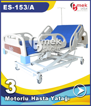 ES-153/A model 3 motorlu hasta yatağı