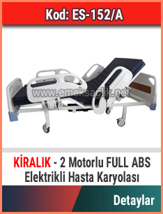 Kiralık Full Abs 2 Motorlu Hasta Karyolası