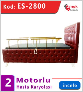 2 Motorlu Hasta Yatağı