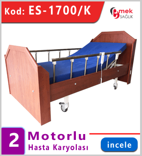 2 Motorlu Hasta Yatağı