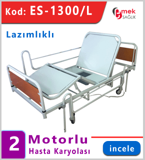 2 Motorlu Hasta Yatağı