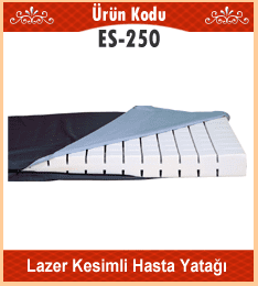 Hasta karyolası için lazer kesim şilte