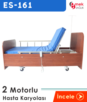 2 motorlu ahşap hasta yatak modeli