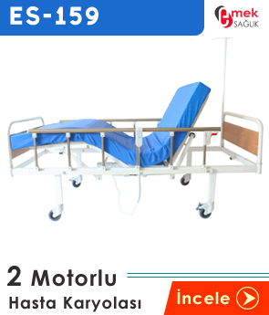 2 Motorlu Hasta Yatağı Mdf