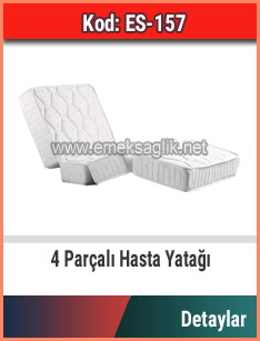 Hasta karyolası için 4 parçalı ortopedik hasta yatağı