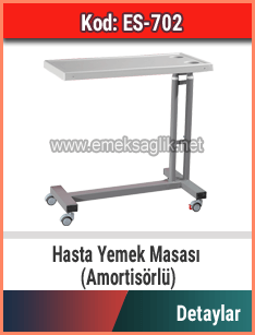 Hasta yemek masası amortisörlü