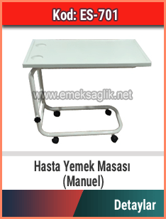 Hasta Yemek Masası Manuel Model