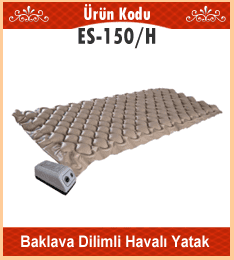 Baklava dilimli havalı hasta yatağı