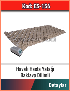 Havalı hasta yatağı baklava dilimli