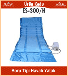 Boru tipi havalı hasta yatağı