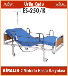 İki motorlu kiralık hasta karyolası