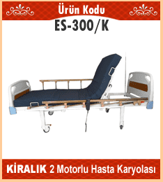 Abs başlıklı iki hareketli kiralık hasta yatağı