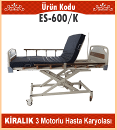 Piston motorlu kiralık hasta karyolası